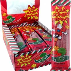 Joy's De'Lights Sour Power Straws Watermelon 24x50g