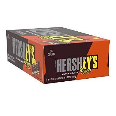 Flash Sale π Joy's De'Lights Hershey's Reeses Pieces 43g Bar Bulk Milk Chocolate π 1 Joy's De'Lights Hershey's Reeses Pieces 43g Bar Bulk Milk Chocolate