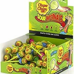 Joy's De'Lights Chupa Chups Sour Infernal Lollipops Bulk All Candy