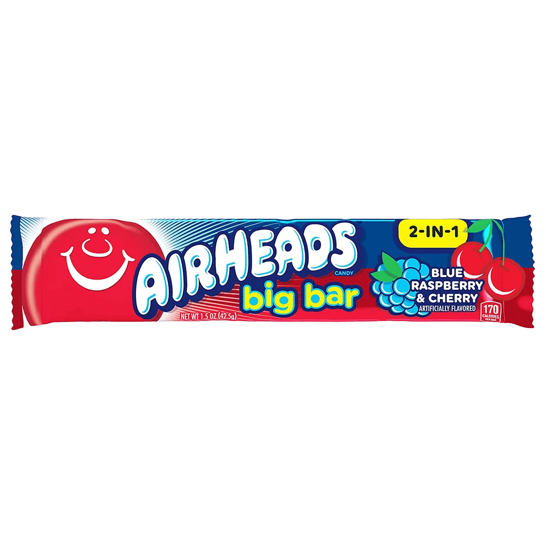 Top 10 π Joy's De'Lights All π¬ Candy Airheads Big Bar Blue Raspberry & Cherry π 1 Joy's De'Lights All Candy Airheads Big Bar Blue Raspberry & Cherry