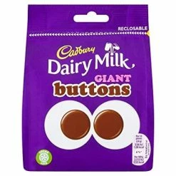 Joy's De'Lights Milk Chocolate Cadbury Dairy Milk Giant Buttons 95g Bulk