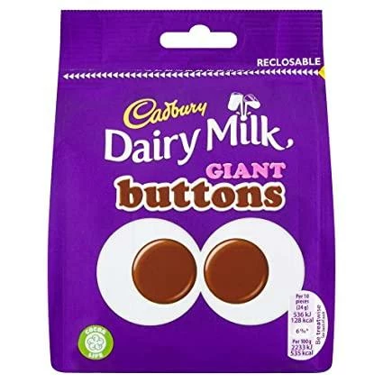 Best Sale π Joy's De'Lights Milk Chocolate Cadbury Dairy Milk Giant Buttons 95g Bulk π 1 Joy's De'Lights Milk Chocolate Cadbury Dairy Milk Giant Buttons 95g Bulk