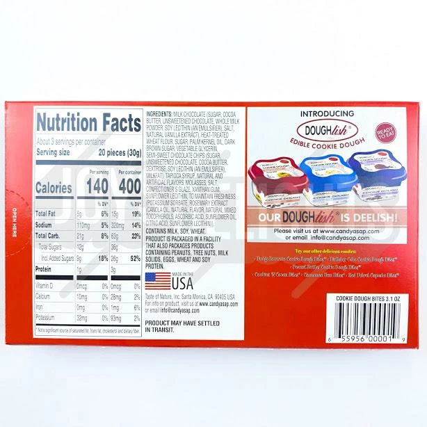 Hot Sale β Joy's De'Lights Chocolate Chip Cookie Dough Bites Theatre Box All π¬ Candy π― 2 Joy's De'Lights Chocolate Chip Cookie Dough Bites Theatre Box All Candy