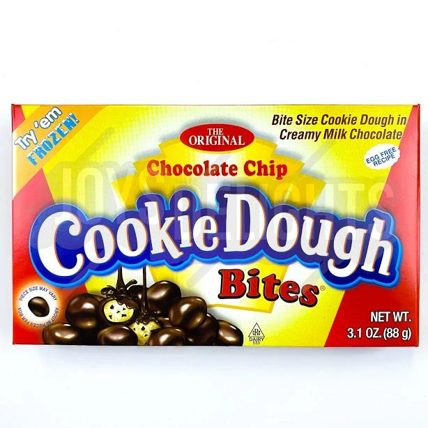 Hot Sale β Joy's De'Lights Chocolate Chip Cookie Dough Bites Theatre Box All π¬ Candy π― 1 Joy's De'Lights Chocolate Chip Cookie Dough Bites Theatre Box All Candy