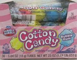 Joys Delights Lolly Shop Online Dubble Bubble Cotton Candy Tube Bulk
