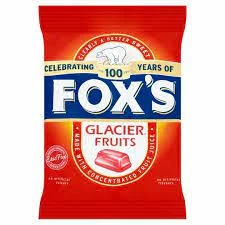 Joys Delights Lolly Shop Online UK Lollies Fox's Glacier Fruits 130g