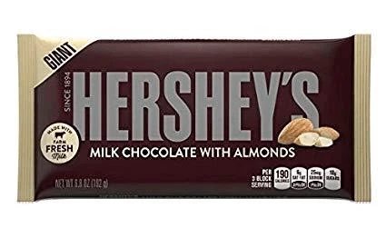 Outlet π€© Joy's De'Lights Hershey's Almond Giant Milk Chocolate π 1 Joy's De'Lights Hershey's Almond Giant Milk Chocolate