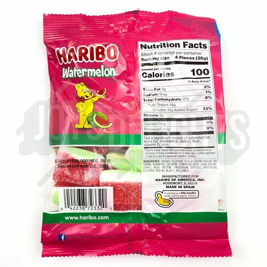 Promo β Joys Delights Lolly Shop Online Gummy Haribo Soft Watermelon 117g π― 2 Joys Delights Lolly Shop Online Gummy Haribo Soft Watermelon 117g