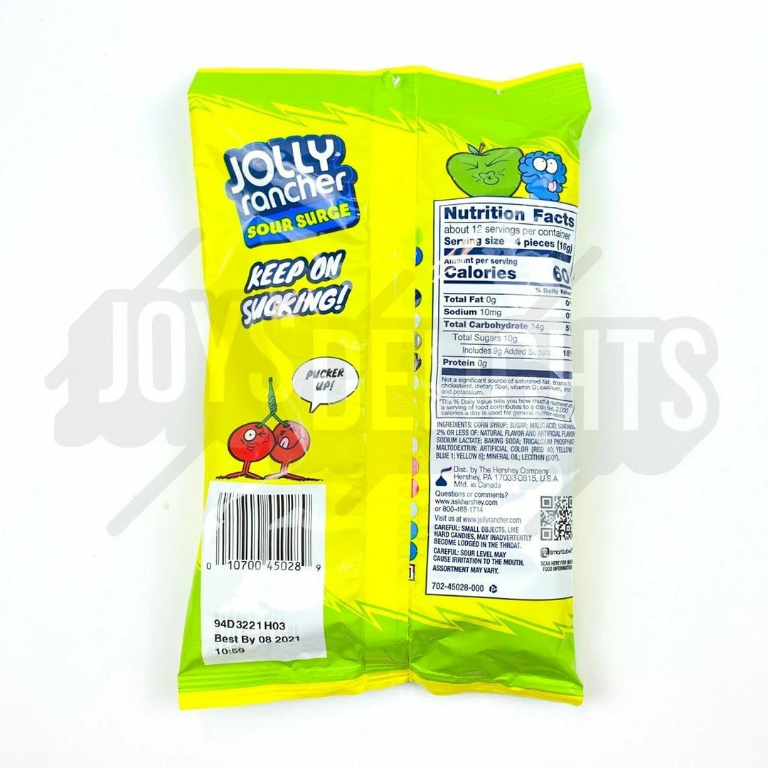 Buy 🌟 Joy's De'Lights All 🍬 Candy Jolly Rancher Sour Surge 184g 🥰 2 Joy's De'Lights All Candy Jolly Rancher Sour Surge 184g