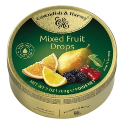 Joy's De'Lights Nostalgic Cavendish & Harvey Mixed Fruit Drops 200g Tin