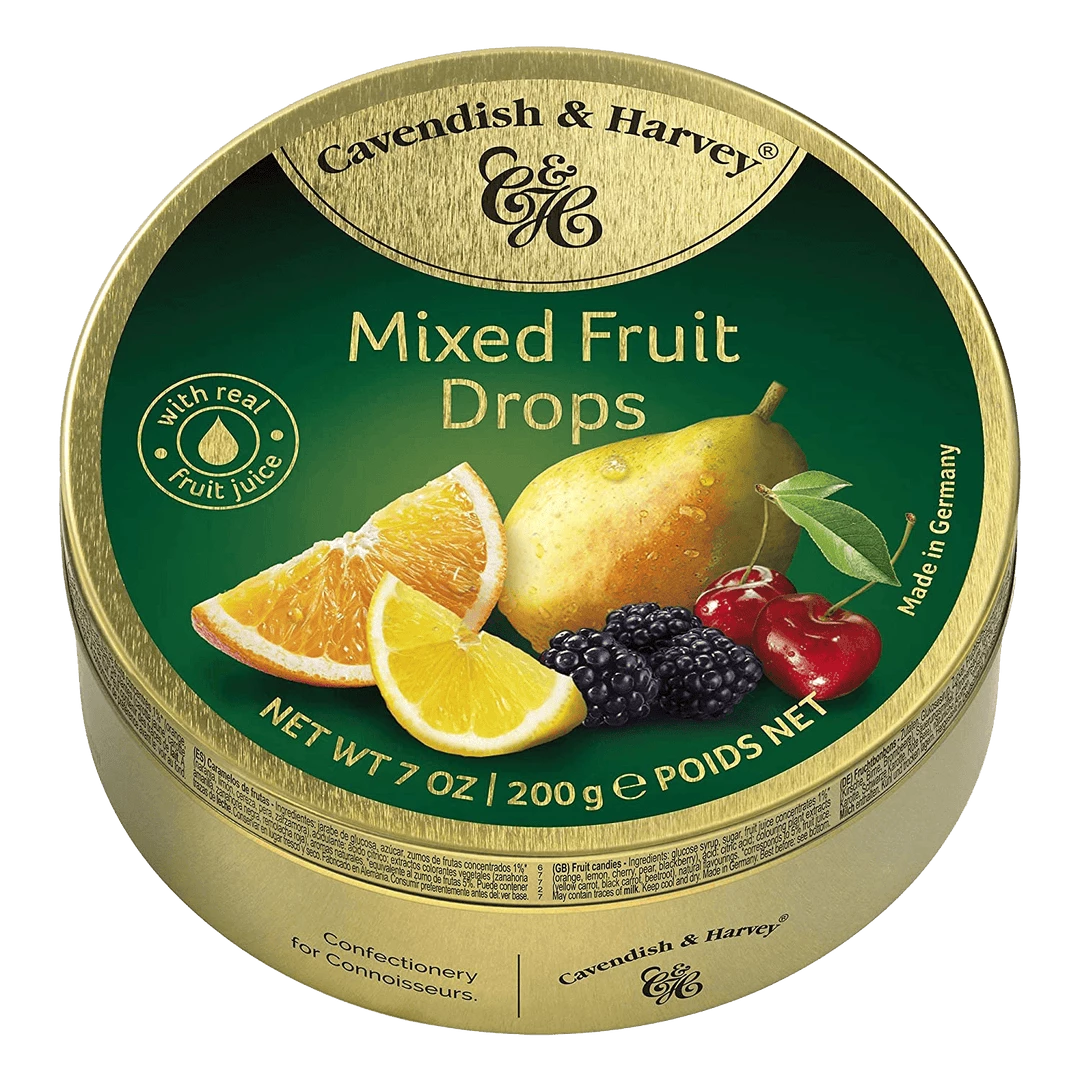 Deals π₯° Joy's De'Lights Nostalgic Cavendish & Harvey Mixed Fruit Drops 200g Tin π 1 Joy's De'Lights Nostalgic Cavendish & Harvey Mixed Fruit Drops 200g Tin