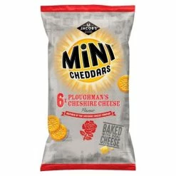 Joys Delights Lolly Shop Online Baked Mini Cheddars Ploughman's Cheshire Cheese 6 Pack