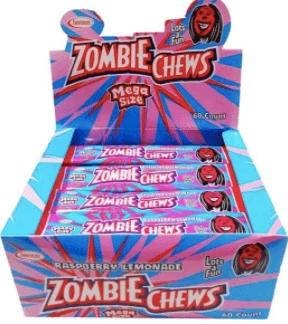 Wholesale ⌛ Joy's De'Lights Zombie Chews Raspberry Lemonade Large Bulk 🤩 1 Joy's De'Lights Zombie Chews Raspberry Lemonade Large Bulk