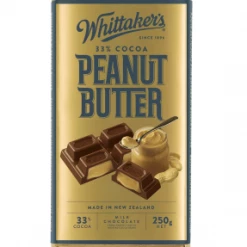 Joys Delights Lolly Shop Online Whittakers Peanut Butter 250g Bulk Box