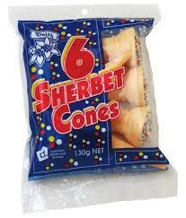 Joys Delights Lolly Shop Online Sherbet Cones 6 Pack