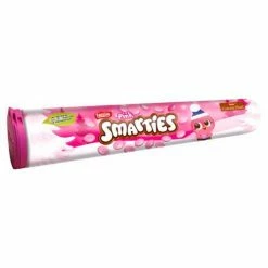 Joy's De'Lights Milk Chocolate Smarties Pink Tube 120g Bulk