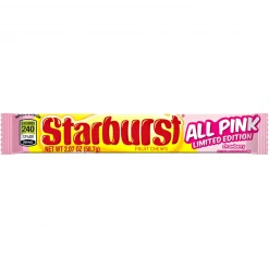 Joys Delights Lolly Shop Online Starburst All Pink Tube 58g Bulk
