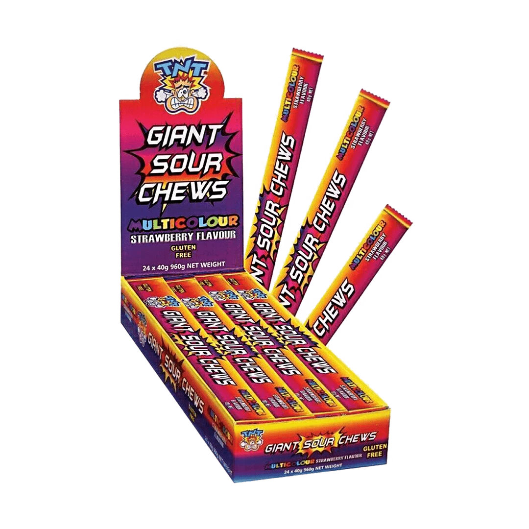 Hot Sale π Joy's De'Lights TNT Giant Sour Chew Multicolour Single β 1 Joy's De'Lights TNT Giant Sour Chew Multicolour Single