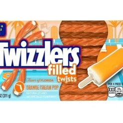 Joy's De'Lights Featured Twizzlers Filled Twists Orange Cream Pop 311g