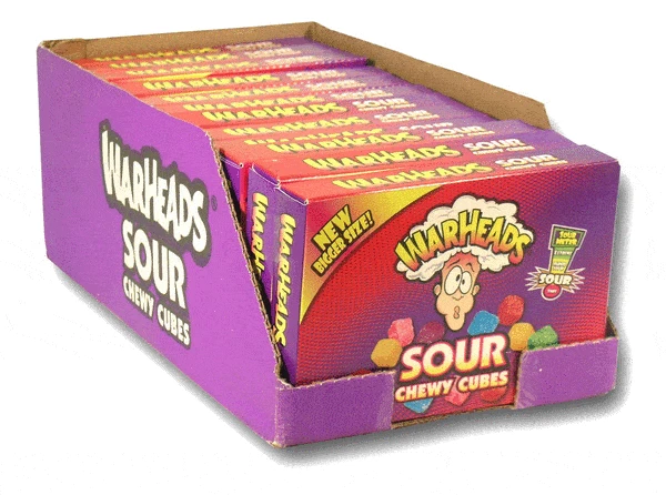 Cheap 𧨠Funworks Warheads Sour Chewy Cubes Theatre 12x113g 𧨠1 Funworks Warheads Sour Chewy Cubes Theatre 12x113g