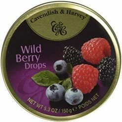 Joy's De'Lights Cavendish & Harvey Wild Berry Drops 175g Tin All Candy